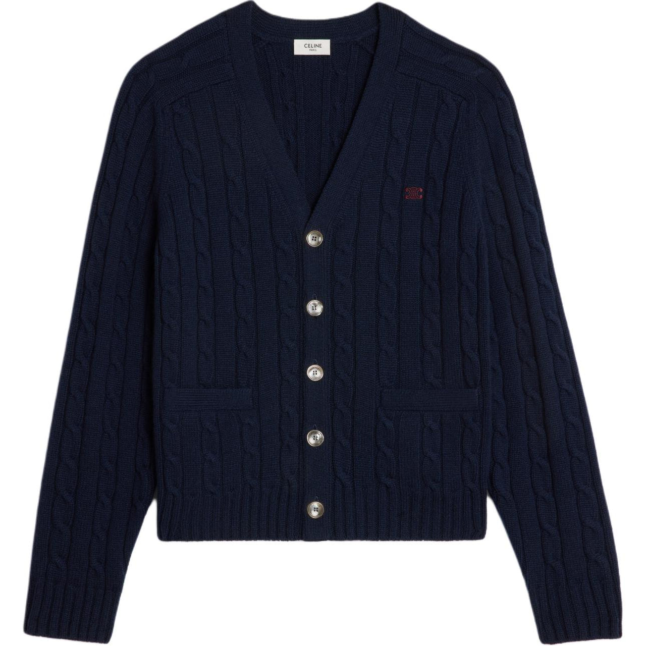 CELINE Cashmere Sweater Men's Marine Blue