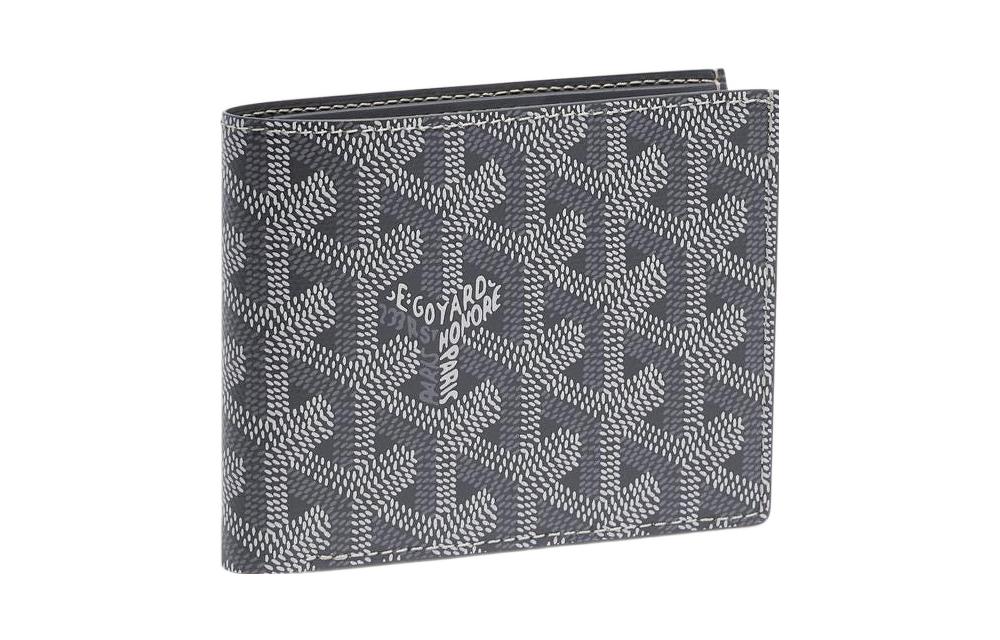 GOYARD SAINT-FLORENTIN Canvas With Leather Wallet Unisex Gray