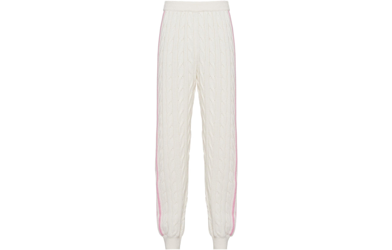 MIU MIU Knitted Sweatpants Women's White