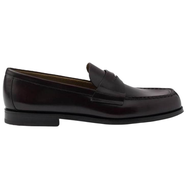 PRADA Cordovan Loafers Men's Umber