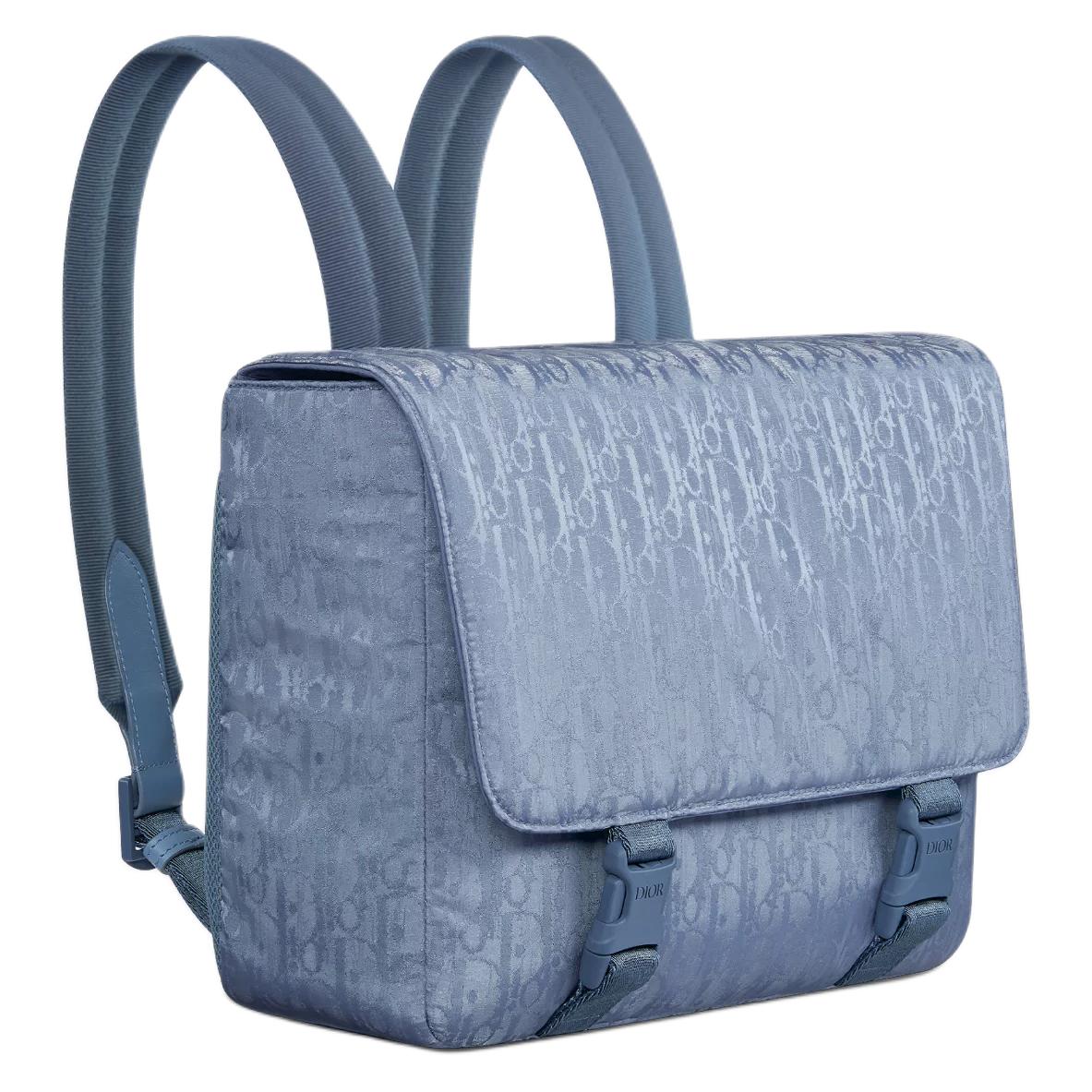 DIOR Polyamide Backpack Kids' Gray Blue