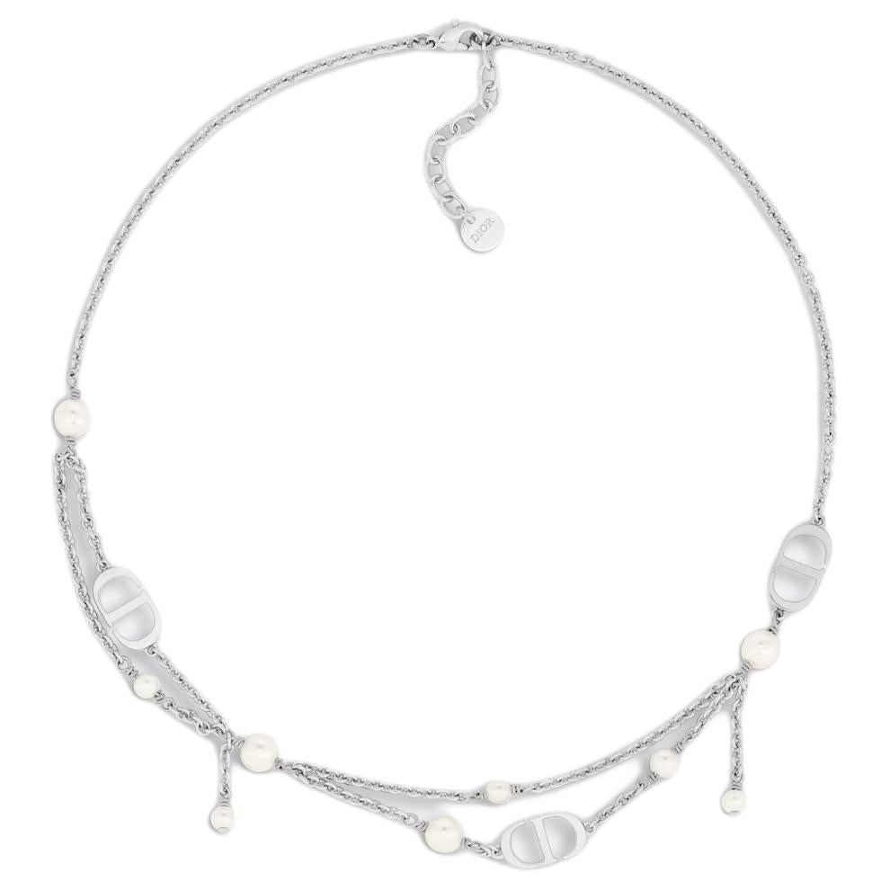 DIOR Metal Necklaces Women's Silver