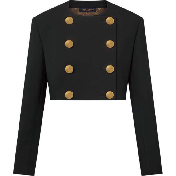 LOUIS VUITTON Hammered Button Tailored Jacket
