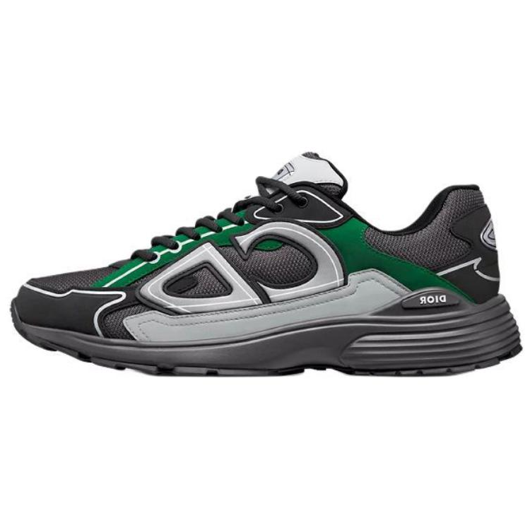 DIOR B30 Low-Top Casual Shoes Men's Dark Gray