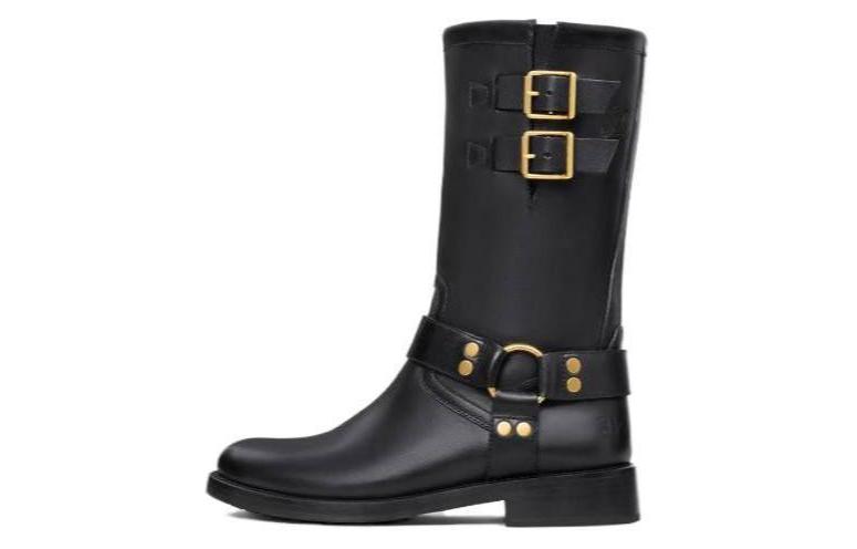 CELINE Ankle Boots 4cm Women's Black