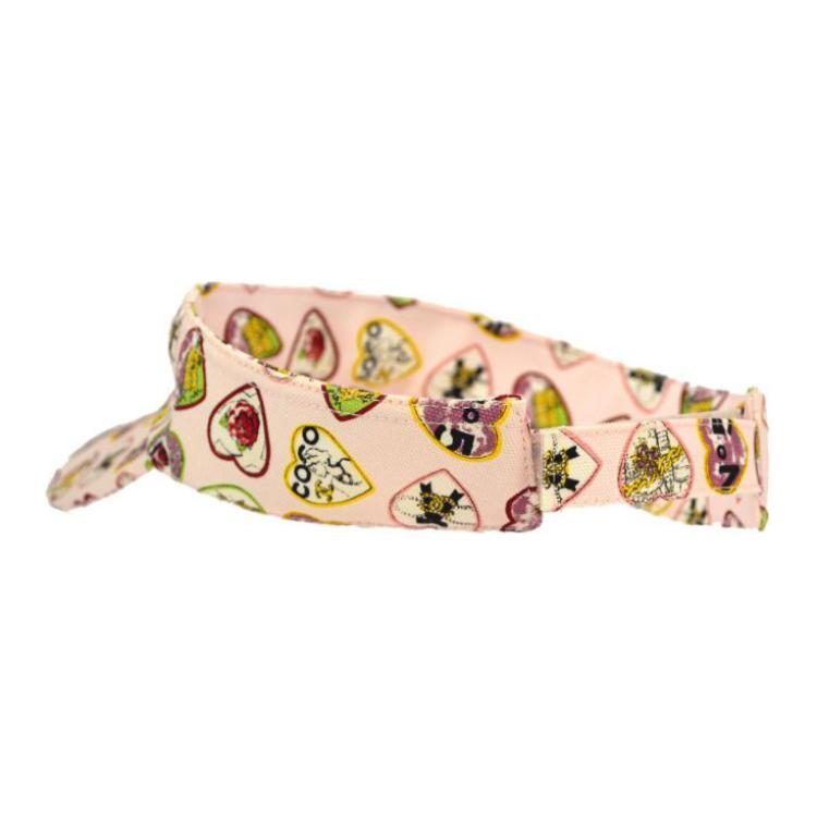 CHANEL 1990 2000s Valentine Visor Hat