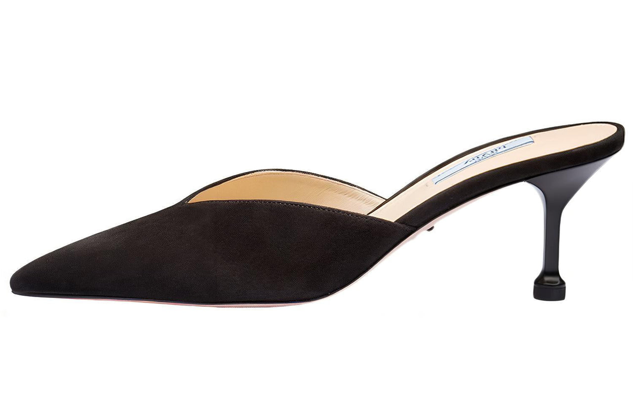 PRADA Cone Heel High Heels Women's Black