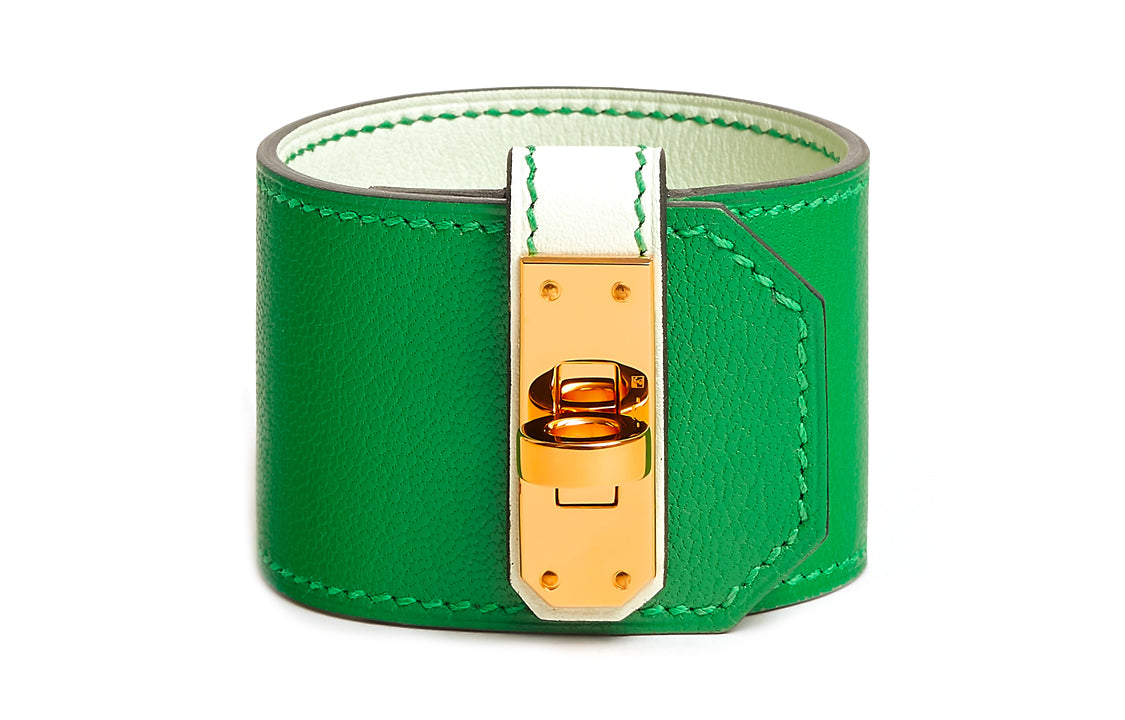 HERMES Bangles Women's Bamboo Green