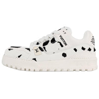 LOUIS VUITTON Trainer Maxi 2025 Spring Men's Collection Low-Top Casual Shoes Men's Black White