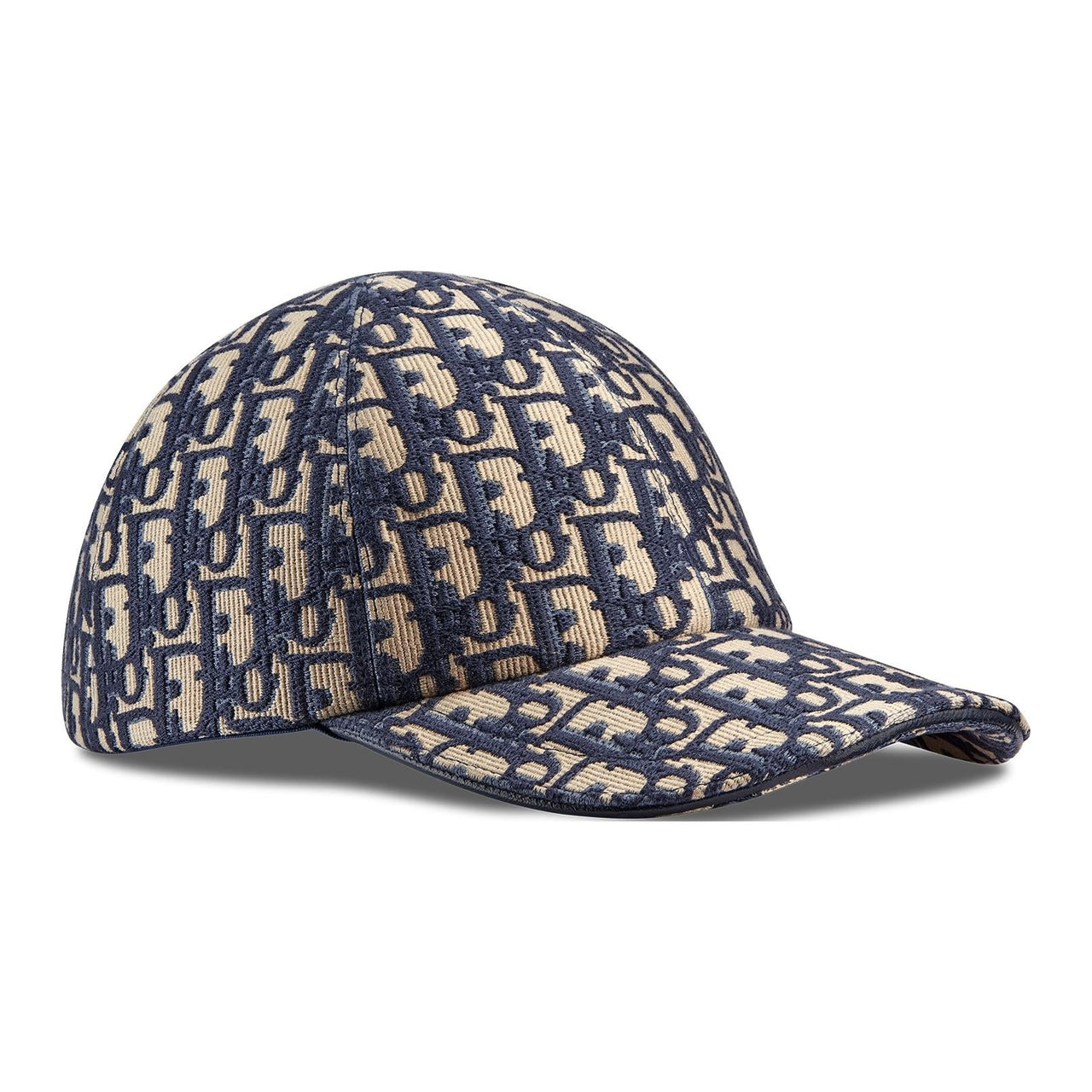 DIOR Sheepskin Baseball Caps Unisex Brown/Blue