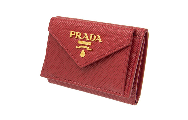 PRADA Coin Purses Wallets Women's Red
