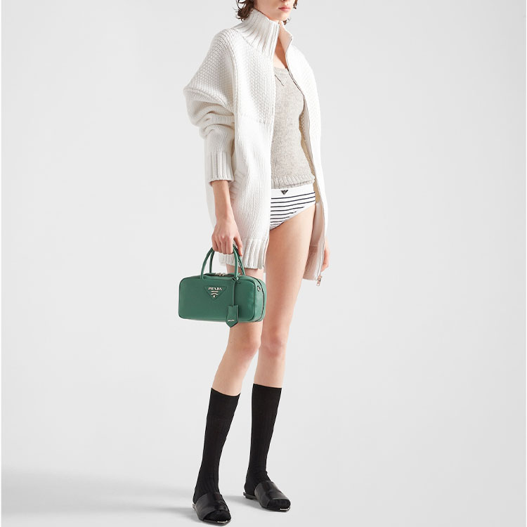 PRADA Zip-up Cotton Cardigan