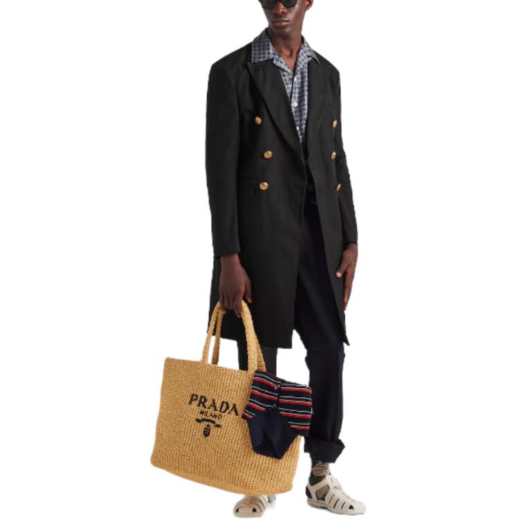 PRADA Double-breasted Cotton Coat