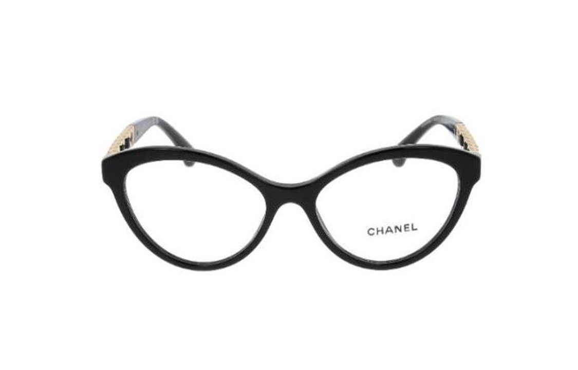 CHANEL - Cat Eye Eyeglass Frames Women's Black