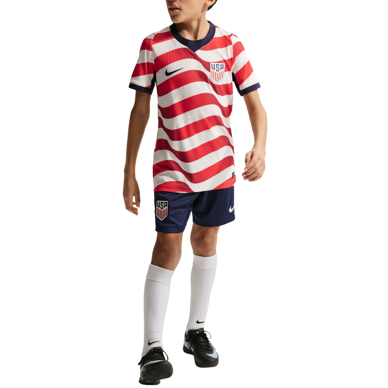 (GS) Nike USMNT 2026 Match Home Aero-FIT Authentic Jersey 'Sail Midnight Navy' IB5061-133