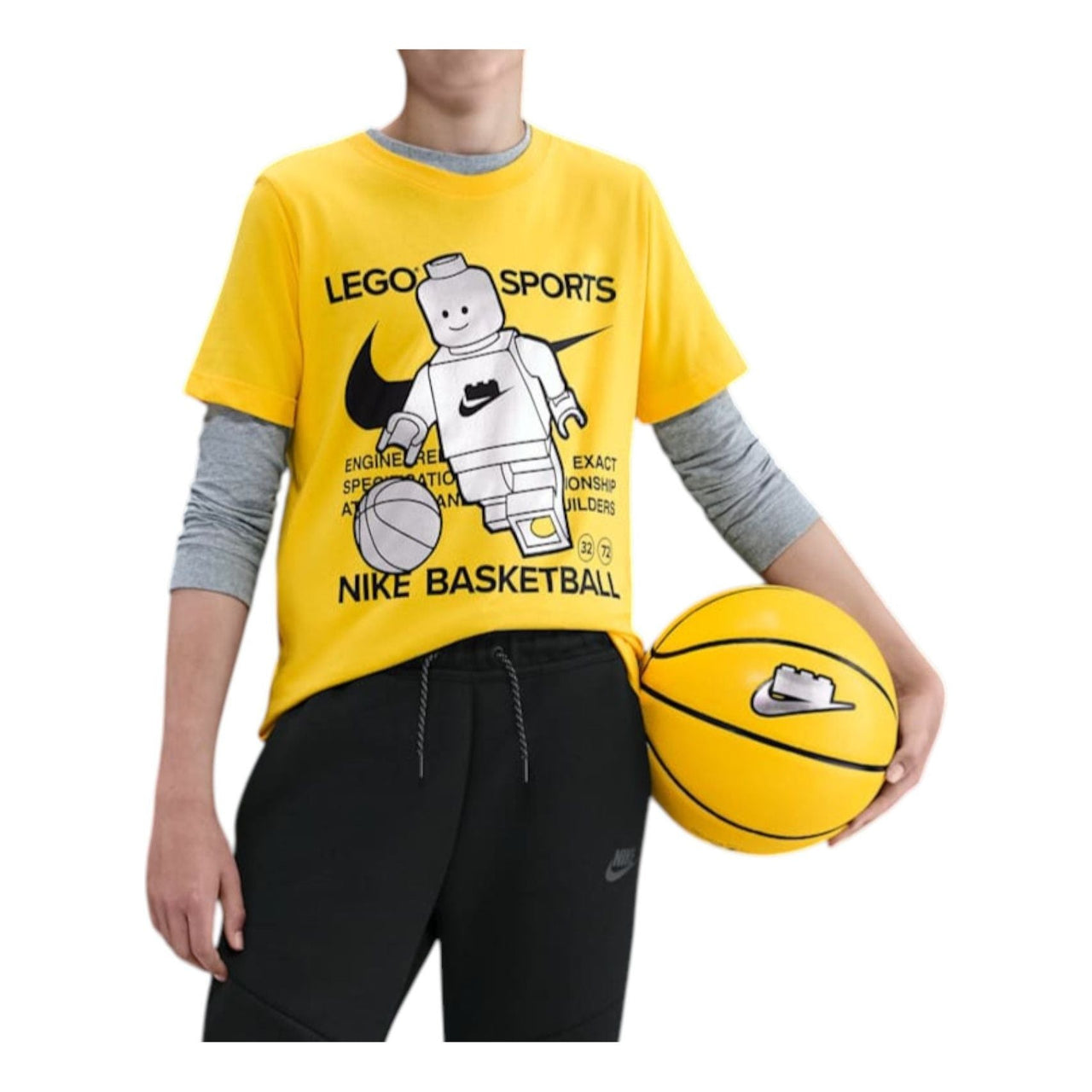 (GS) Nike x LEGO Collection T-Shirt 'Tour Yellow' HV5194-719