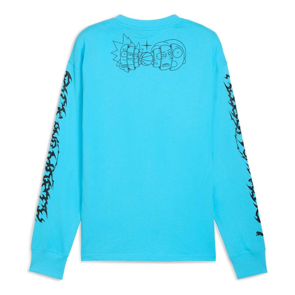 PUMA x RICK AND MORTY Long Sleeve T-Shirt 'Bright Aqua' 633099-01