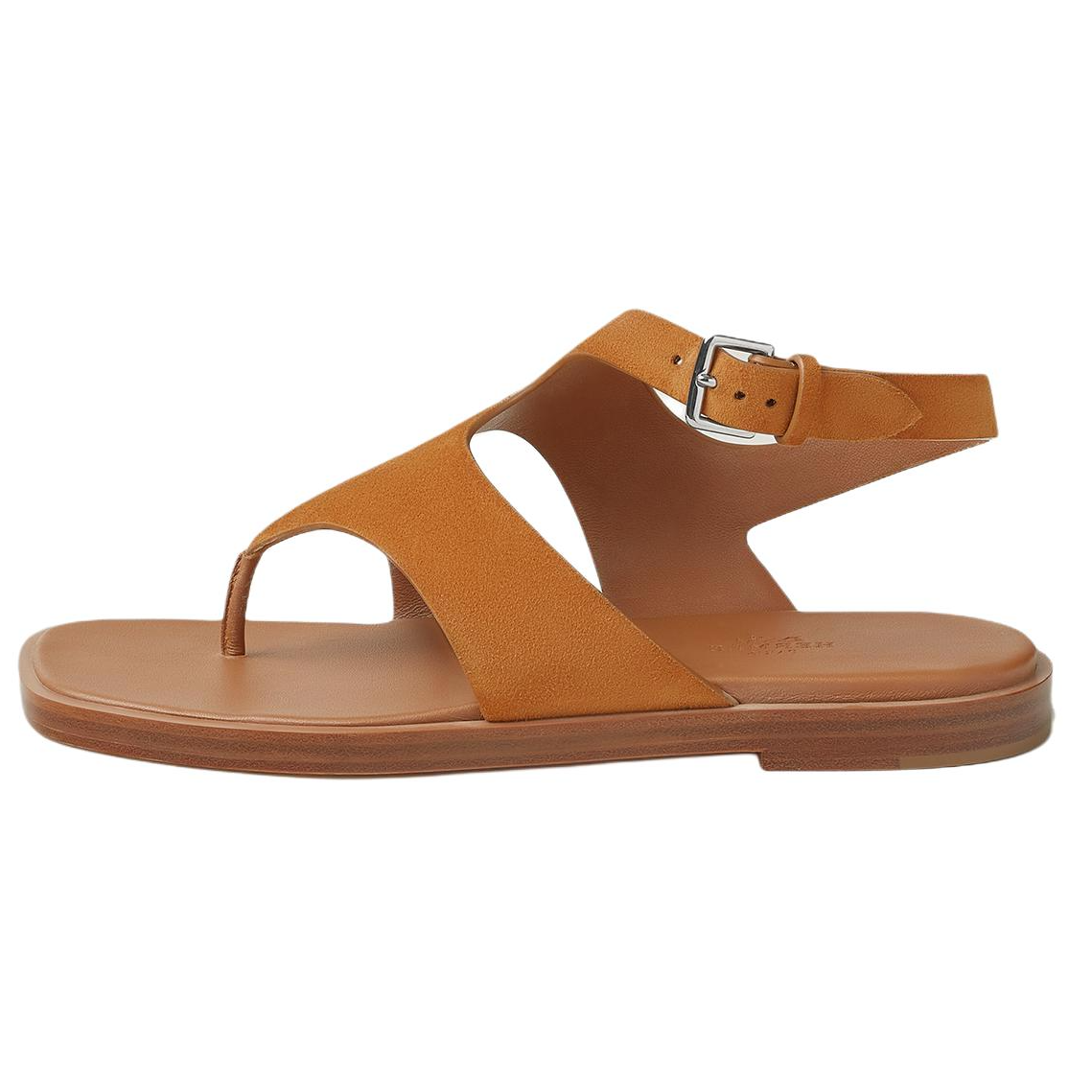 HERMES Karen One Strap Sandals Women's Brown