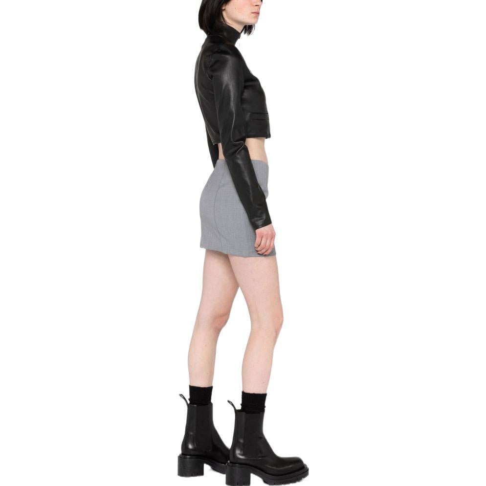 PRADA Cropped Nappa Leather Jacket
