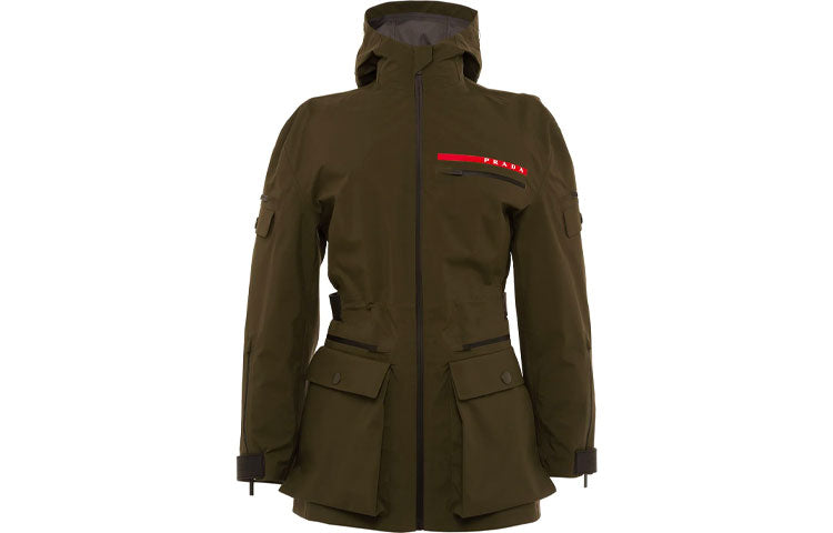 PRADA Cropped Coats Women's Green