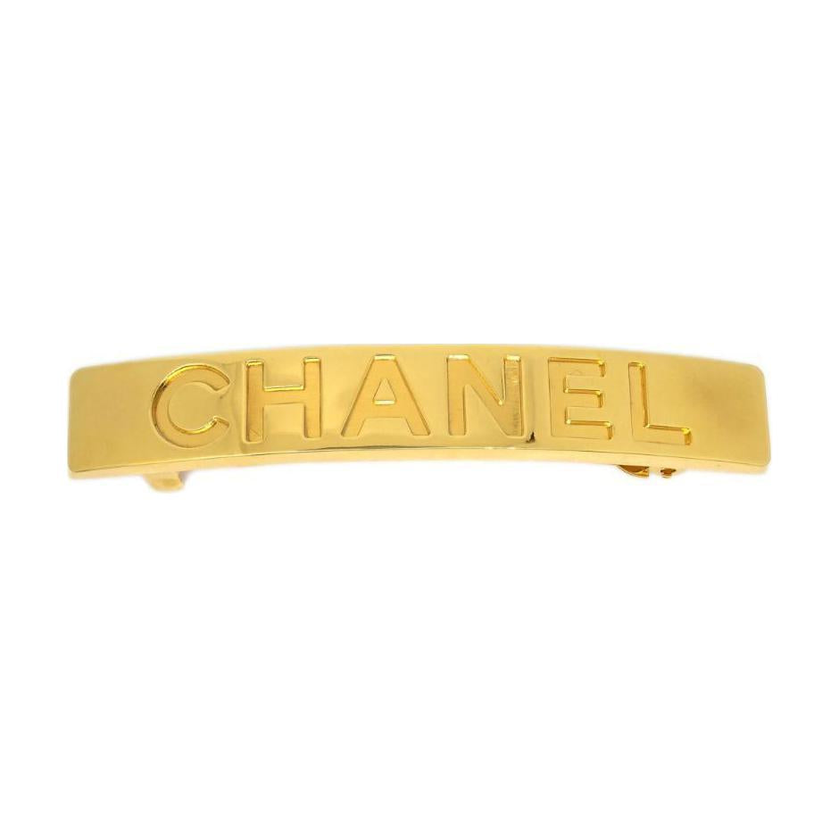 CHANEL 1997 Logo Hair Clip