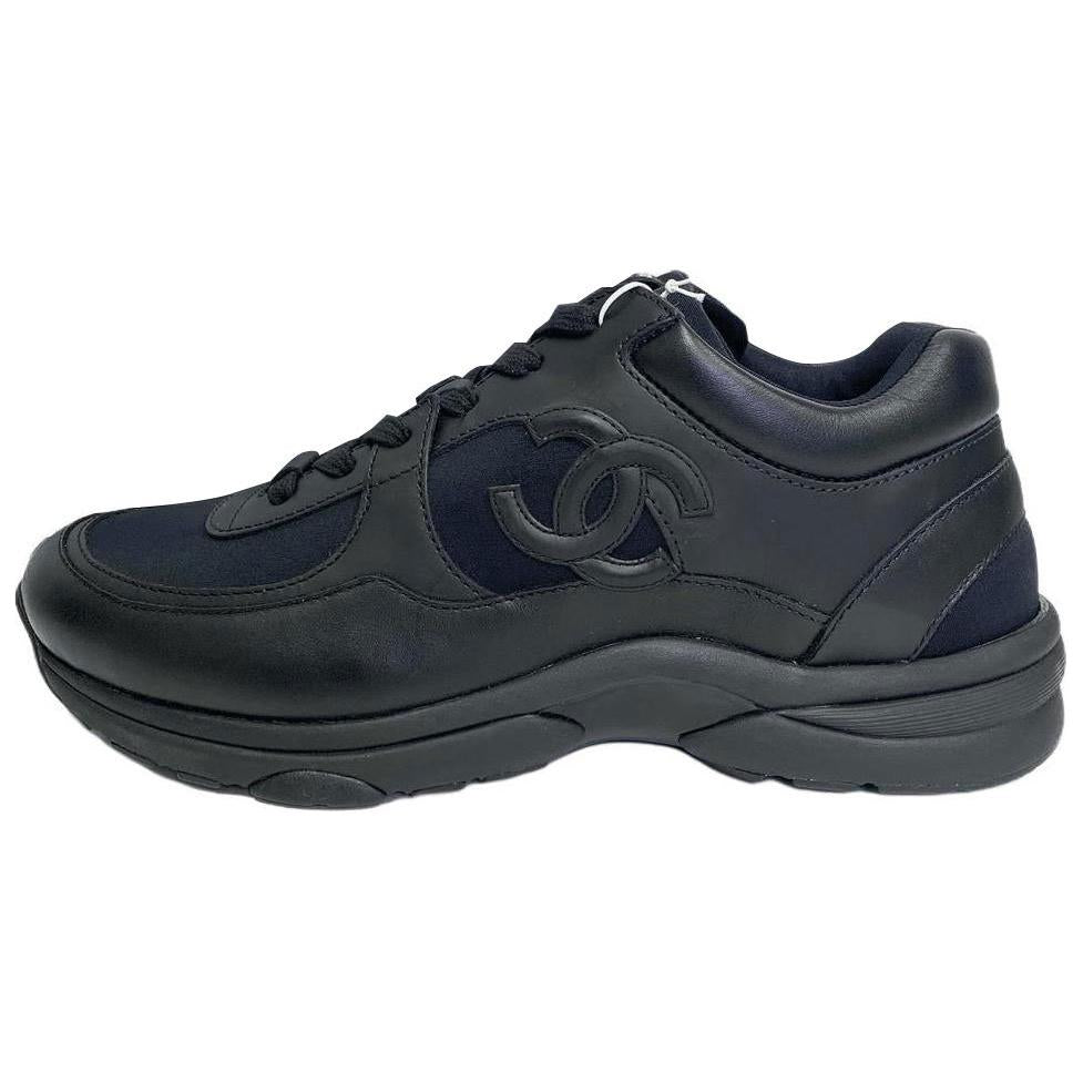 CHANEL Low-Top Casual Shoes Men's Black