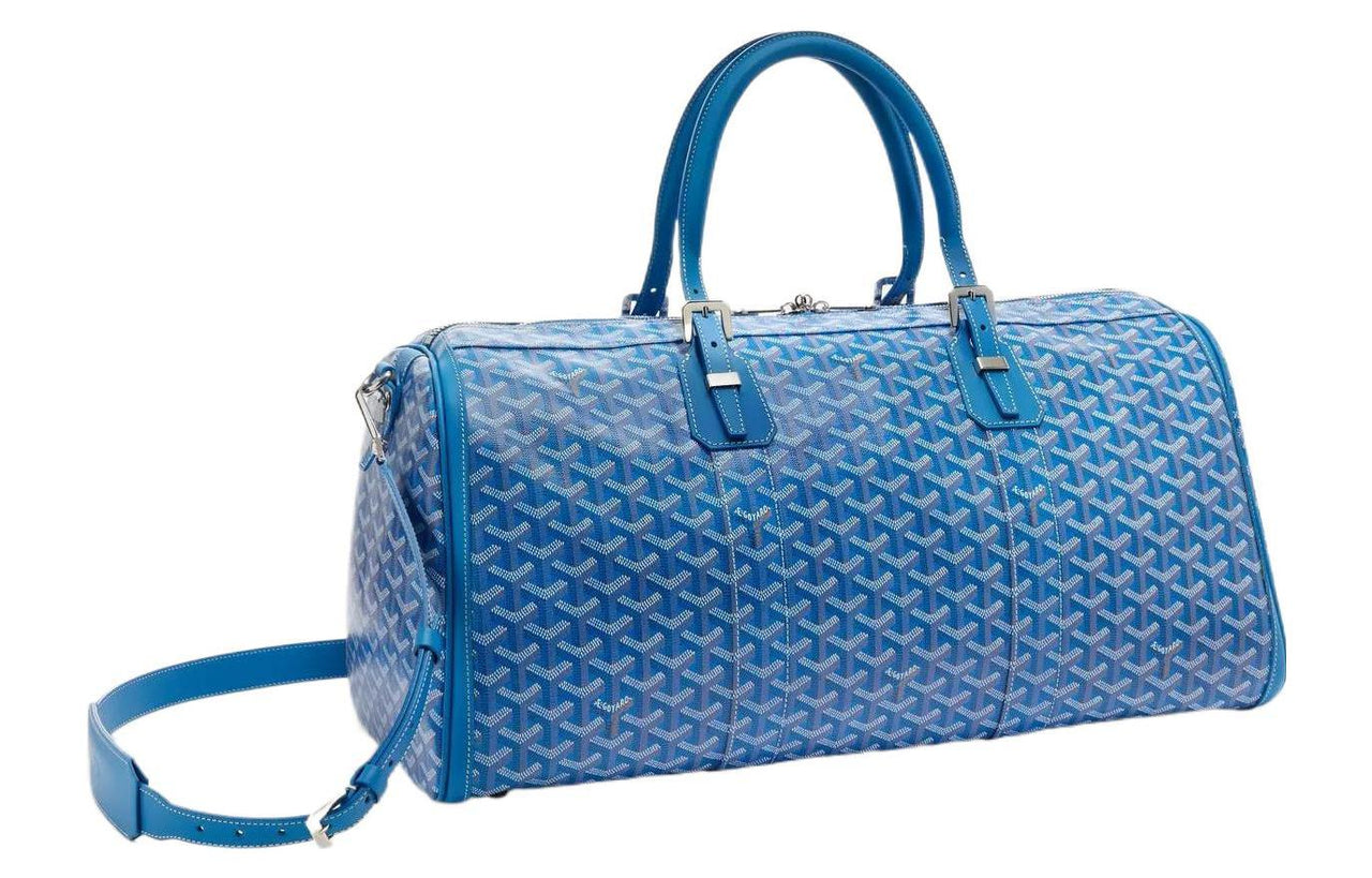GOYARD Leather Bag Straps Medium Size Unisex Blue
