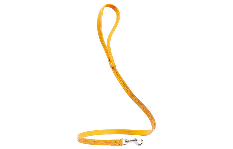 GOYARD Goyardine Canvas With Clamecy Cow Leather Dog's Teeth Bag Straps Unisex Yellow