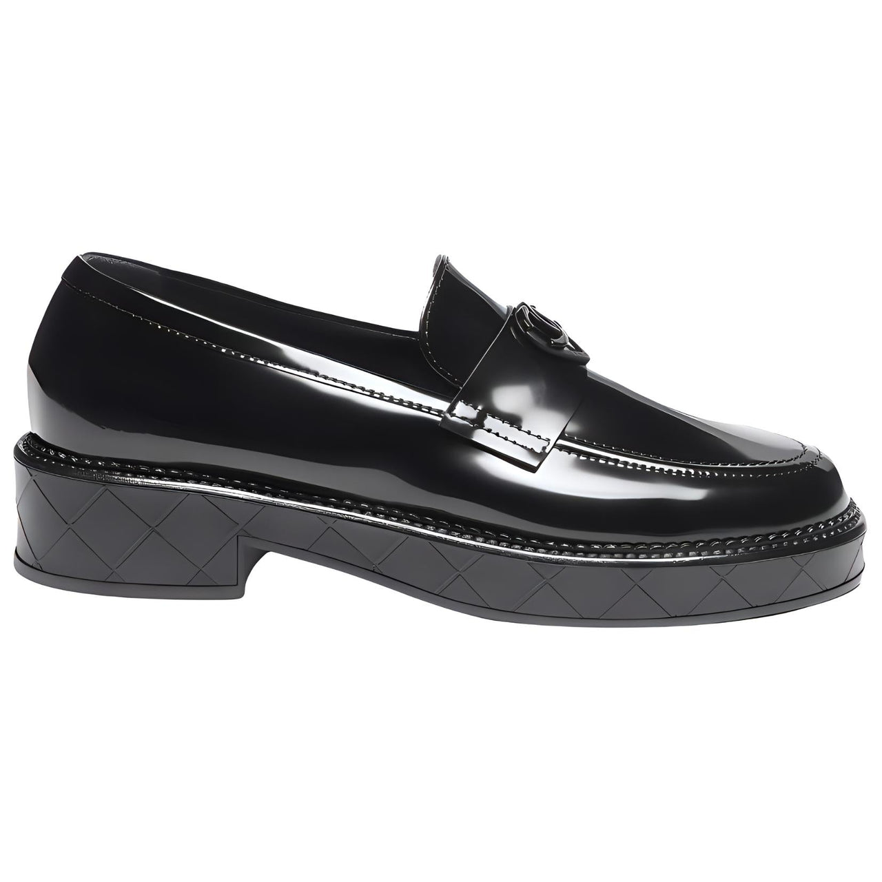 CHANEL 24K Loafers 4cm Women's Black