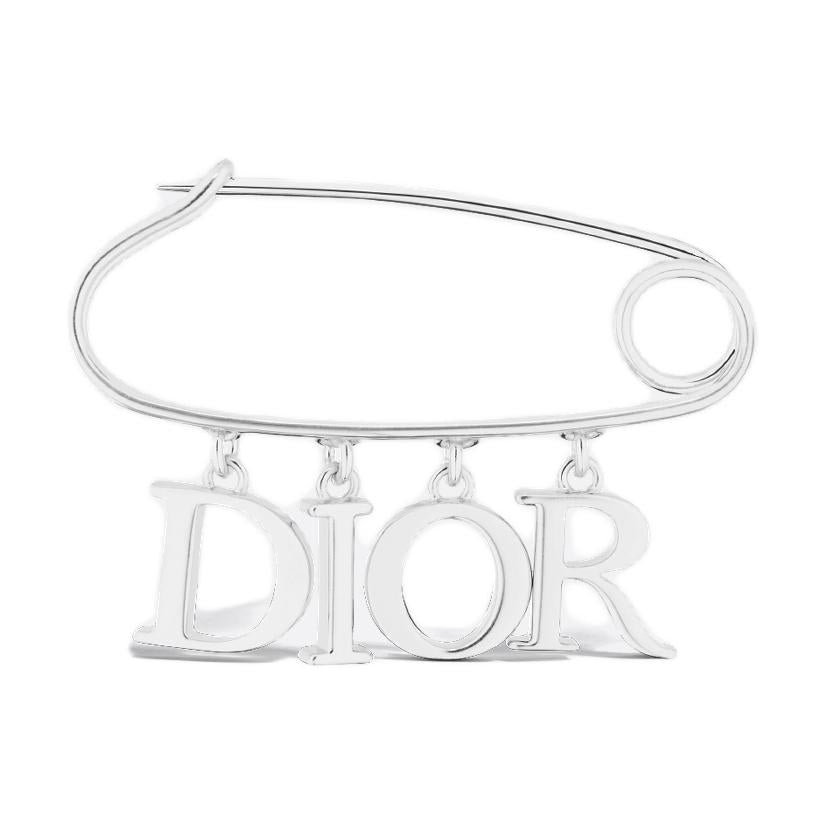 DIOR Brass Brooches Men's Silver