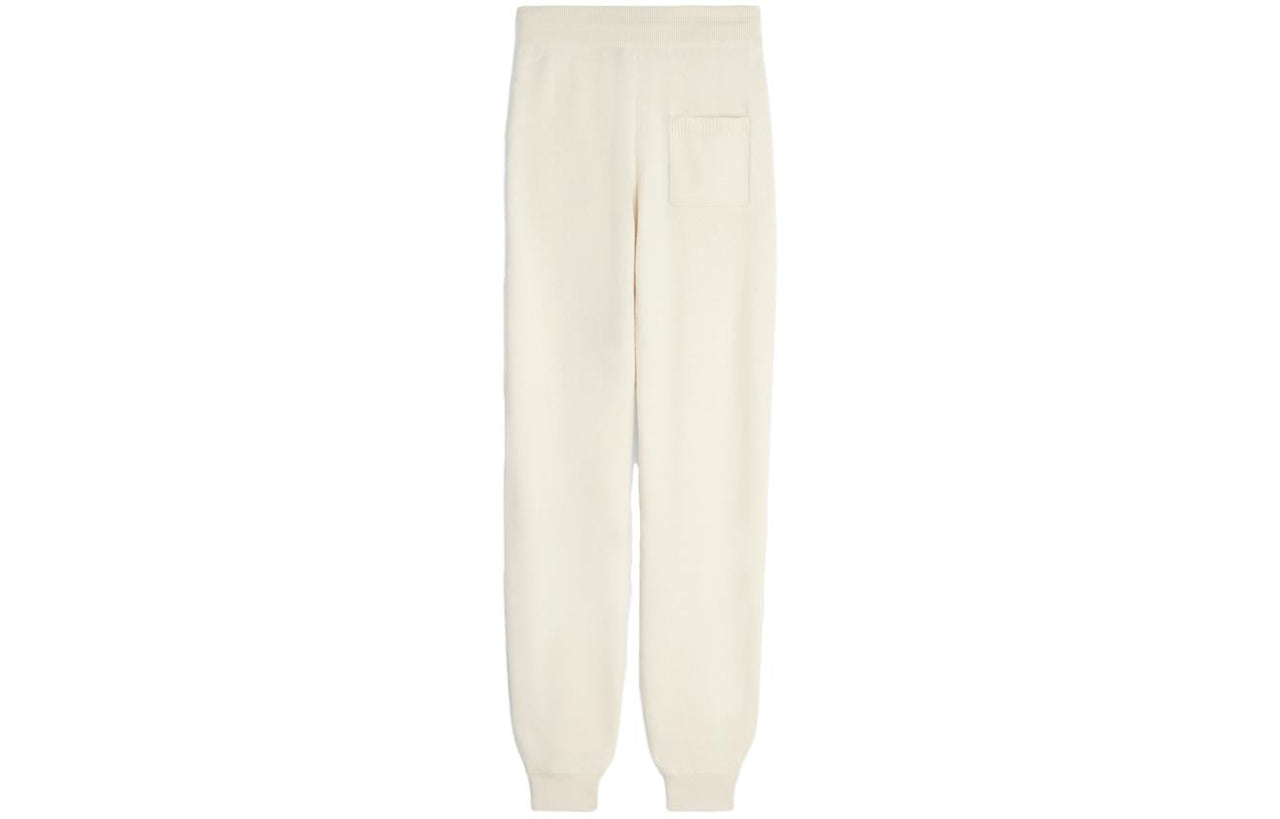CELINE Knitted Sweatpants Women's White