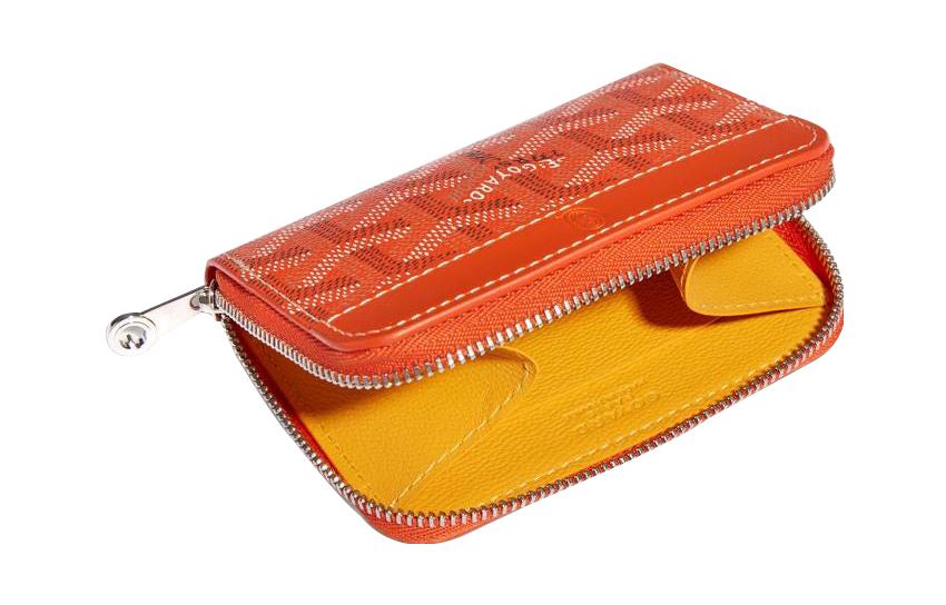 GOYARD MATIGNON Canvas With Leather Wallets Coin Purses Mini Women's Orange