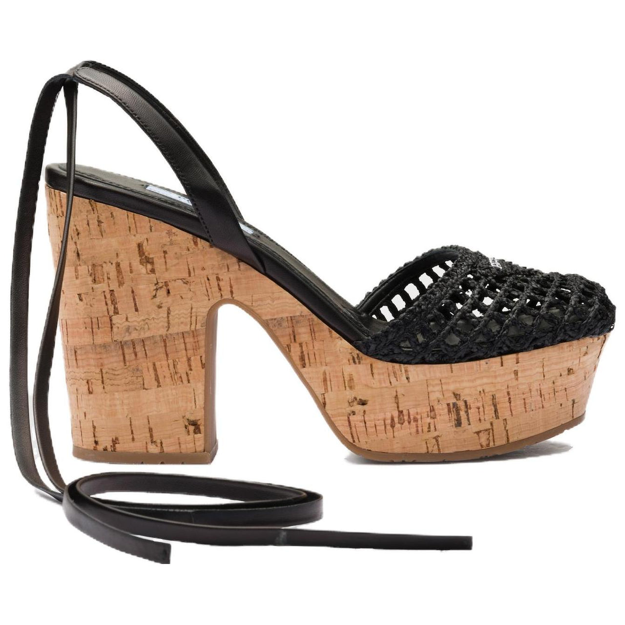 PRADA Chunky Heel High Heels Women's Black