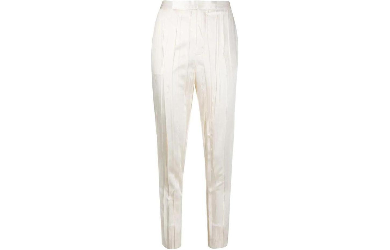 SAINT LAURENT Crinkle effect Tailored Trousers