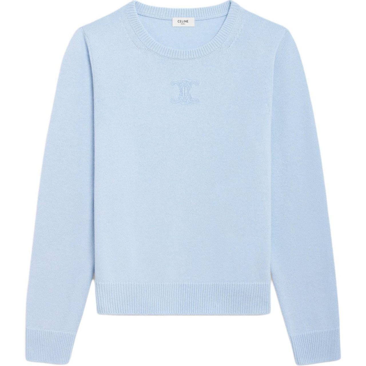 CELINE Crew Neck Sweater In Heritage Cashmere