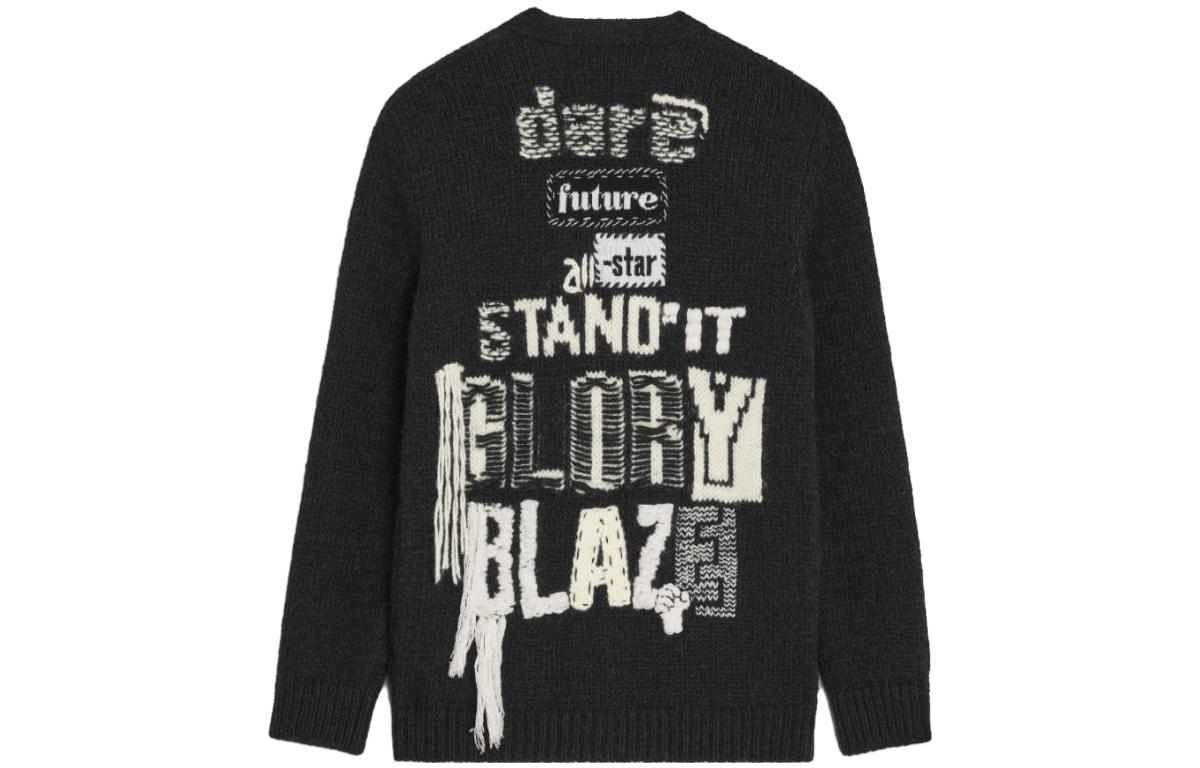 CELINE FW23 Knitted Fabric Cardigan Men's Black