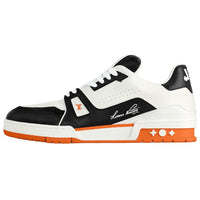 LOUIS VUITTON Trainer Low-Top Skateboard Shoes Men's Orange