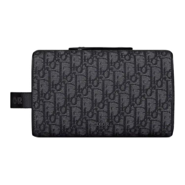 DIOR Leather Handbag Men's Black