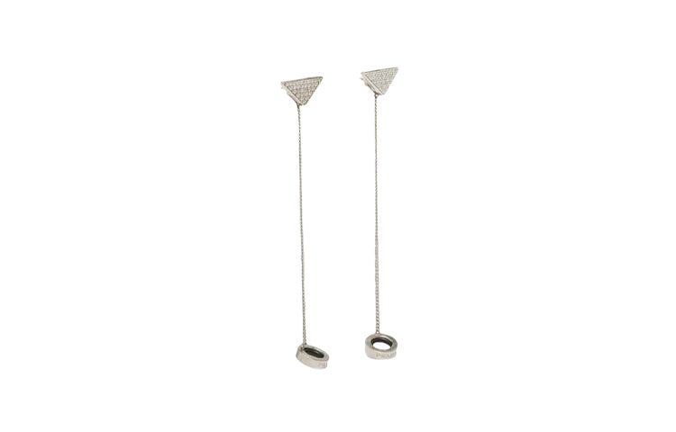 PRADA Earrings Women's Silver
