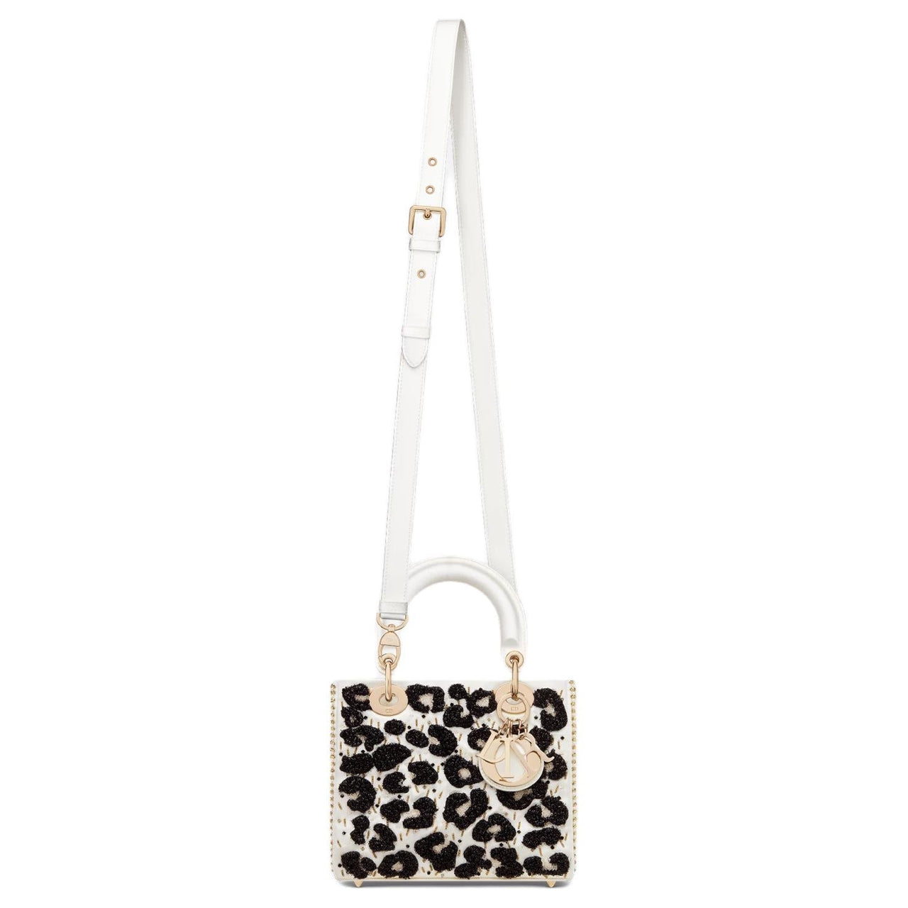 DIOR Lady Dior Silk Lady Dior Bag, Shoulder Bag, Crossbody Bag, Handbag Small Size Women's Latte