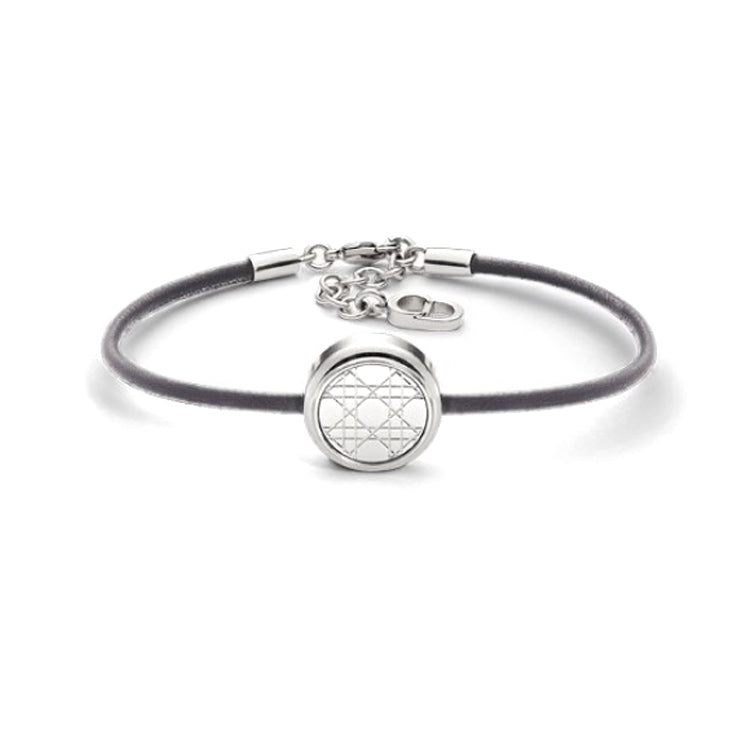 DIOR Brass Lambskin Bracelets Men's Silver