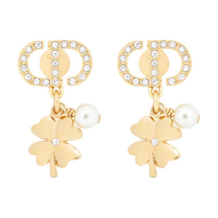 DIOR Metal Earrings Women's Gold