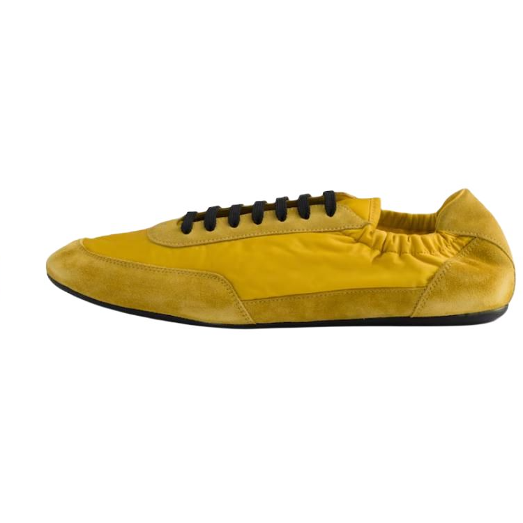 PRADA Collapse Low Top Casual Shoes Men's Yellow
