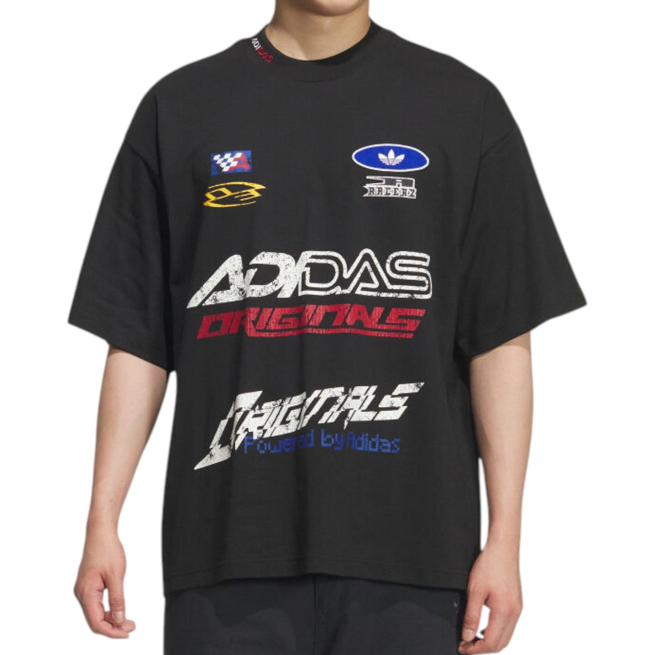 adidas Short-Sleeved Oversize T-shirt Asia Sizing 'Black' KH1195