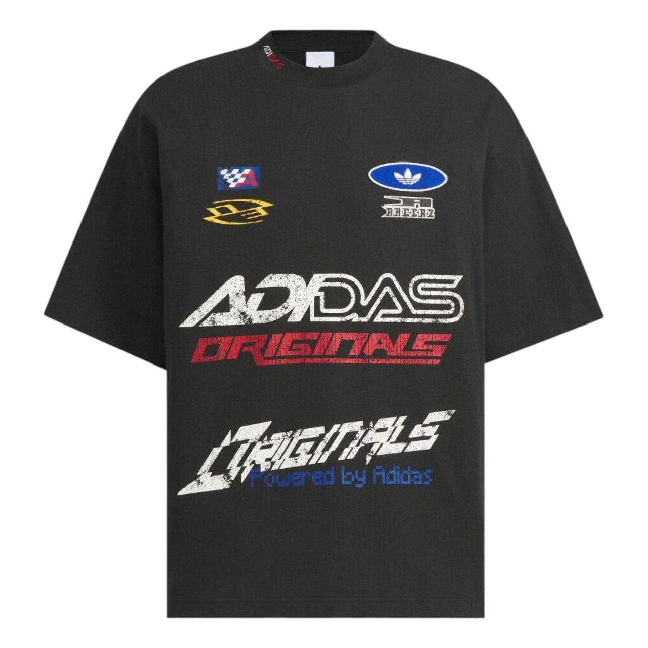 adidas Short-Sleeved Oversize T-shirt Asia Sizing 'Black' KH1195