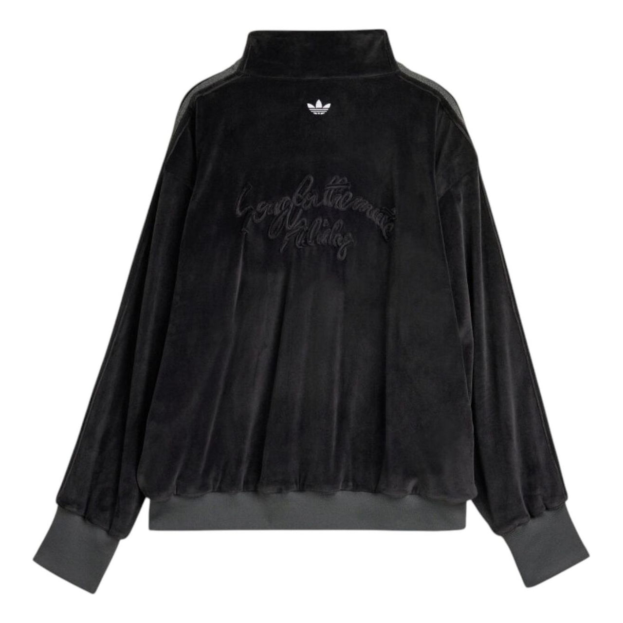 adidas x Song For The Mute 006 Velvet Relaxed Track Jacket 'Black' KC0317