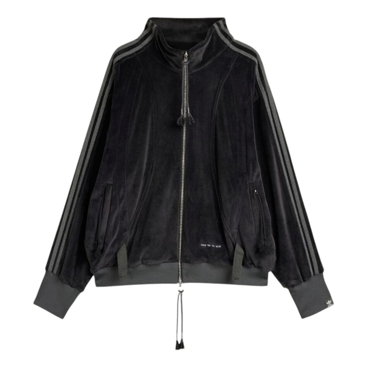 adidas x Song For The Mute 006 Velvet Relaxed Track Jacket 'Black' KC0317