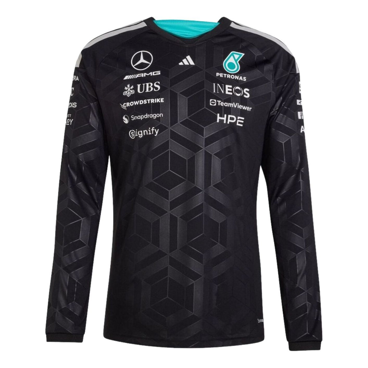 adidas x Mercedes AMG Petronas Formula 1 Longsleeve Team Driver Jersey 'Black' KF0148