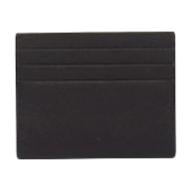 PRADA Calfskin Card Holder Men's Black