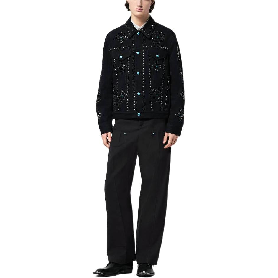 LOUIS VUITTON FW24 Denim Jacket Men's Black